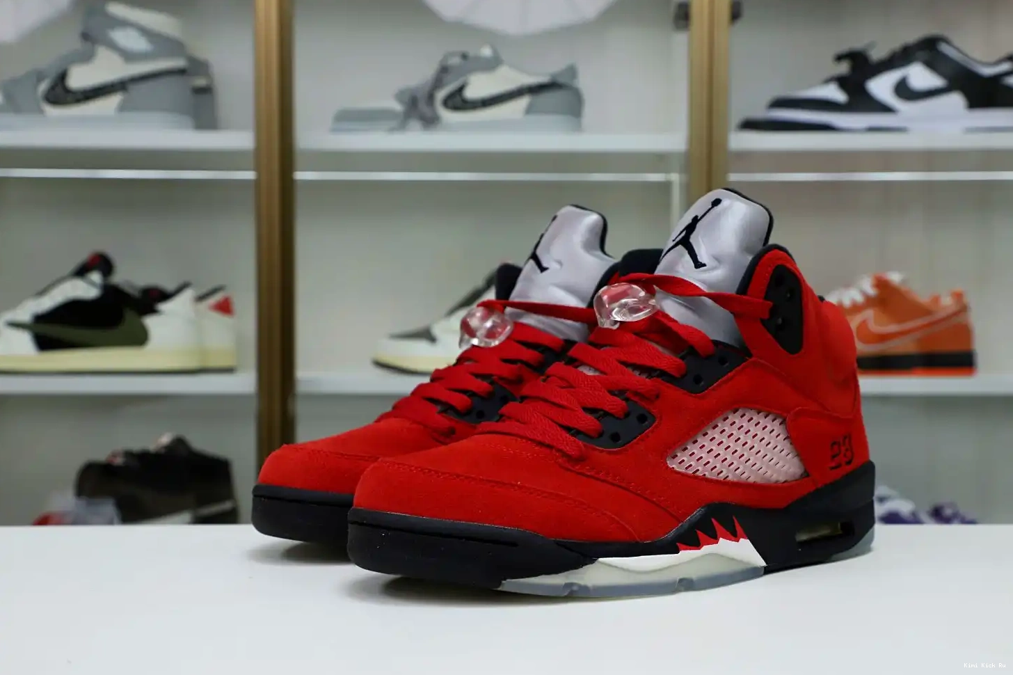 BULL Kimikick JORDAN RED AIR RETRO RAGING 5 SUEDE 0705